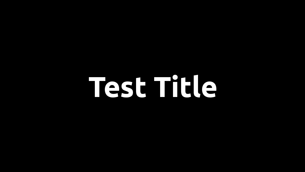 Test Title